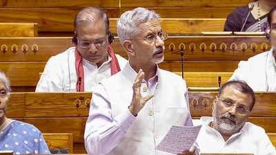 External affairs minister S Jaishankar speaks during a debate in the Lok Sabha on the Pahalgam terror attack and Operation Sindoor (PTI) External affairs minister S Jaishankar speaks during a debate in the Lok Sabha on the Pahalgam terror attack and Operation Sindoor (PTI)