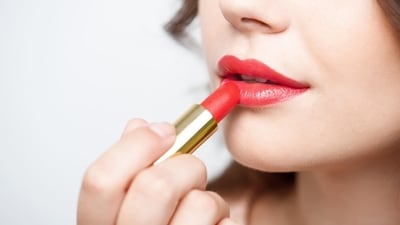 Lipstick contains some compounds that may make your lips appear dark. (Shutterstock) Lipstick contains some compounds that may make your lips appear dark. (Shutterstock)