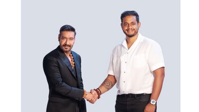 From Left to Right: Ajay Devgyn with Sukritya Khatiwada From Left to Right: Ajay Devgyn with Sukritya Khatiwada
