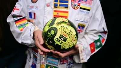 The final outcome of the fan's melon project which also mentions Black Sabbath's chart topping single “Iron Man” from their sophomore album, “Paranoid.” (Ben STANSALL/AFP) The final outcome of the fan's melon project which also mentions Black Sabbath's chart topping single “Iron Man” from their sophomore album, “Paranoid.” (Ben STANSALL/AFP)