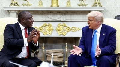 Earlier this year, US President Donald Trump had confronted South African President Cyril Ramaphosa in the Oval Office about an alleged "white genocide" (REUTERS)