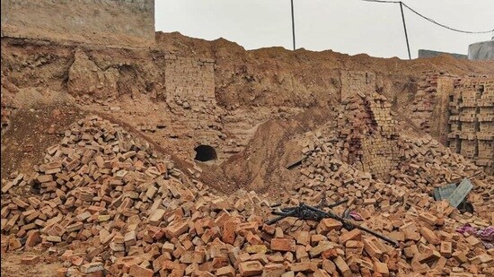 Site of a tragic incident in which four children lost their lives and three others were injured after a brick kiln wall collapsed in Budana village, Hisar, on the night of December 22 last year. (File)