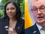 New Jersey Acting Governor Tahesha Way and Gov Phil Murphy New Jersey Acting Governor Tahesha Way and Gov Phil Murphy
