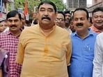 Birbhum: TMC leader Anubrata Mondal, centre, with party leaders and workers leads a procession on July 17 (PTI FILE PHOTO)