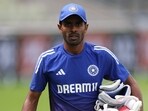 India's Abhimanyu Easwaran during practice