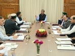 Himachal chief minister Sukhvinder Singh Sukhu during cabinet ministers during meeting in Shimla on Wednesday. (HT Photo) Himachal chief minister Sukhvinder Singh Sukhu during cabinet ministers during meeting in Shimla on Wednesday. (HT Photo)