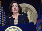 New York Gov. Kathy Hochul speaks at a news conference New York Gov. Kathy Hochul speaks at a news conference