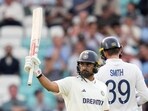India's Karun Nair celebrates his half century during the first day of the fifth Test cricket match India's Karun Nair celebrates his half century during the first day of the fifth Test cricket match