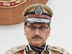 Shashi Bhushan Kumar Singh, the newly appointed Delhi Police Commissioner, at Delhi Police Headquarters on Thursday. (Sanchit Khanna/HT Photo) Shashi Bhushan Kumar Singh, the newly appointed Delhi Police Commissioner, at Delhi Police Headquarters on Thursday. (Sanchit Khanna/HT Photo)