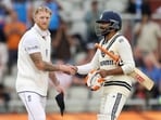 England's captain Ben Stokes (L) shakes hands with India's Ravindra Jadeja (R) for a draw on day five of the fourth cricket test match between England and India at Old Trafford England's captain Ben Stokes (L) shakes hands with India's Ravindra Jadeja (R) for a draw on day five of the fourth cricket test match between England and India at Old Trafford