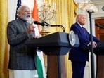 File photo of US President Donald Trump and Prime Minister Narendra Modi during a joint press conference at the White House in Washington