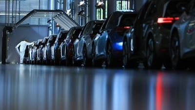 Cars made in Europe will no longer face higher, sectoral duties. (Bloomberg) Cars made in Europe will no longer face higher, sectoral duties. (Bloomberg)