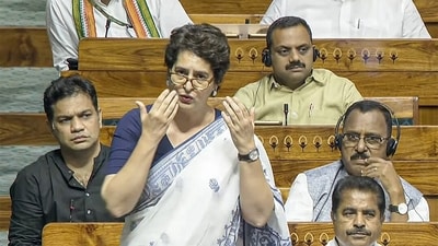 Priyanka Gandhi Vadra calls out Modi Government in reaction to Trump's tariff fiasco (ANI) Priyanka Gandhi Vadra calls out Modi Government in reaction to Trump's tariff fiasco (ANI)