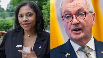 New Jersey Acting Governor Tahesha Way and Gov Phil Murphy (X and AP) New Jersey Acting Governor Tahesha Way and Gov Phil Murphy (X and AP)