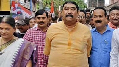 Birbhum: TMC leader Anubrata Mondal, centre, with party leaders and workers leads a procession on July 17 (PTI FILE PHOTO) Birbhum: TMC leader Anubrata Mondal, centre, with party leaders and workers leads a procession on July 17 (PTI FILE PHOTO)