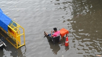 Waterlogging after heavy rain at Connaught Place area in New Delhi, India, on Tuesday, July 29 (Arvind Yadav/Hindustan Times) Waterlogging after heavy rain at Connaught Place area in New Delhi, India, on Tuesday, July 29 (Arvind Yadav/Hindustan Times)