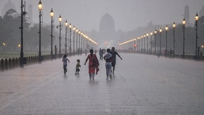 Despite the high frequency of rain, the total rainfall this July has been relatively modest. Between July 1 and 30, Delhi recorded 150.5mm of rain — ranking 69th highest (or 57th lowest) for the month since 1901. (PTI) Despite the high frequency of rain, the total rainfall this July has been relatively modest. Between July 1 and 30, Delhi recorded 150.5mm of rain — ranking 69th highest (or 57th lowest) for the month since 1901. (PTI)