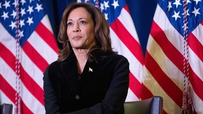 Kamala Harris returns to late-night TV following her announcement to not run for California governor. (Photo by SAUL LOEB / AFP) (AFP) Kamala Harris returns to late-night TV following her announcement to not run for California governor. (Photo by SAUL LOEB / AFP) (AFP)