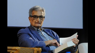 Nobel laureate economist Amartya Sen (HT FILE PHOTO/Samir Jana)