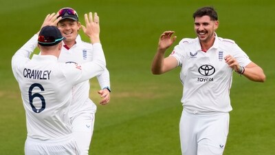 Josh Tongue was the pick of the bowlers for England with two big wickets of Sai Sudharsan and Ravindra Jadeja. (PTI) Josh Tongue was the pick of the bowlers for England with two big wickets of Sai Sudharsan and Ravindra Jadeja. (PTI)