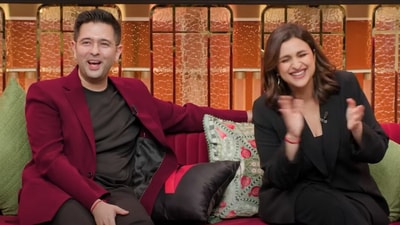 Raghav Chadha and Parineeti Chopra had a ball on The Great Indian Kapil Show if the promo is anything to go by. Raghav Chadha and Parineeti Chopra had a ball on The Great Indian Kapil Show if the promo is anything to go by.