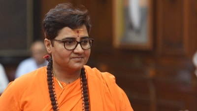 Former BJP MP Pragya Singh Thakur was alleged to be linked with a bike used in the blast; court says no proof of that. (HT File)