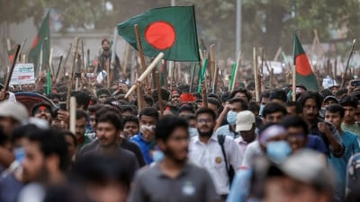 On July 16, violence involving security forces and supporters of Hasina's now-banned Awami League killed five people in the town of Gopalganj. (Reuters)