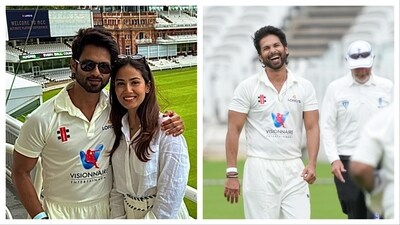 The images of Shahid Kapoor playing cricket reminded his fans of his film, Jersey. The images of Shahid Kapoor playing cricket reminded his fans of his film, Jersey.