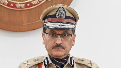 Shashi Bhushan Kumar Singh, the newly appointed Delhi Police Commissioner, at Delhi Police Headquarters on Thursday. (Sanchit Khanna/HT Photo) Shashi Bhushan Kumar Singh, the newly appointed Delhi Police Commissioner, at Delhi Police Headquarters on Thursday. (Sanchit Khanna/HT Photo)