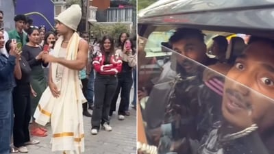 Popular content creator Noel Robinson and Younes Zarou were briefly detained by the Bengaluru Police on Wednesday. (Instagram) Popular content creator Noel Robinson and Younes Zarou were briefly detained by the Bengaluru Police on Wednesday. (Instagram)