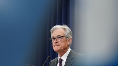 Fed Chair Jerome Powell speaking at a news conference Wednesday after the central bank held interest rates steady. Fed Chair Jerome Powell speaking at a news conference Wednesday after the central bank held interest rates steady.
