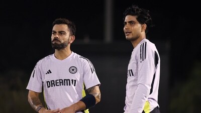 Virat Kohli, left, and Shubman Gill during the pink ball Test last year (AFP) Virat Kohli, left, and Shubman Gill during the pink ball Test last year (AFP)
