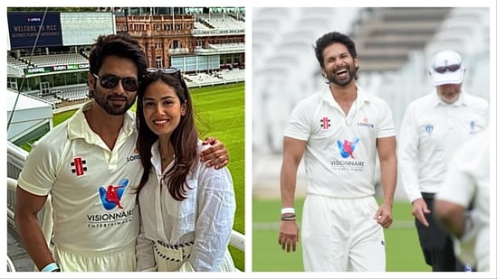 The images of Shahid Kapoor playing cricket reminded his fans of his film, Jersey.