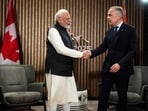 India's Prime Minister Narendra Modi, left, and Canada's Prime Minister Mark Carney shake hands during a meeting at the G7 Summit in Kananaskis, Alberta, on June 17, 2025. (AP) India's Prime Minister Narendra Modi, left, and Canada's Prime Minister Mark Carney shake hands during a meeting at the G7 Summit in Kananaskis, Alberta, on June 17, 2025. (AP)