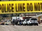 Police and other emergency personnel are seen after a reported shooting in Anaconda, Mont., Friday, Aug. 1, 2025. Police and other emergency personnel are seen after a reported shooting in Anaconda, Mont., Friday, Aug. 1, 2025.
