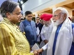 Prime Minister Narendra Modi meets Congress MP Shashi Tharoor, who led a multi-party delegation for a five-nation visit, at his residence in New Delhi on June 10, 2025. Prime Minister Narendra Modi meets Congress MP Shashi Tharoor, who led a multi-party delegation for a five-nation visit, at his residence in New Delhi on June 10, 2025.