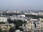 Pune, India - Oct. 7, 2019: Pune Skyline (Yogesh Joshi story) in Pune, India, on Monday, October 7, 2019. (Photo by Ravindra Joshi/HT PHOTO)