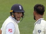 Joe Root and Prasidh Krishna were involved in a heated exchange Joe Root and Prasidh Krishna were involved in a heated exchange