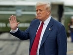 U.S. President Donald Trump waves as he arrives at Lehigh Valley International Airport in Allentown, Pennsylvania, U.S., August 1, 2025.