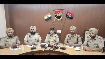 Ankur Gupta, senior superintendent of police (SSP), Ludhiana Rural, while addressing the media on Friday, said the arrested accused has been identified as Ramandeep Singh alias Raman, a resident of Adarsh Colony in Jagraon. (HT Photo) Ankur Gupta, senior superintendent of police (SSP), Ludhiana Rural, while addressing the media on Friday, said the arrested accused has been identified as Ramandeep Singh alias Raman, a resident of Adarsh Colony in Jagraon. (HT Photo)