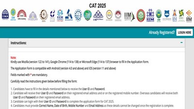 IIM CAT 2025 registration begins at iimcat.ac.in, direct link to apply here IIM CAT 2025 registration begins at iimcat.ac.in, direct link to apply here