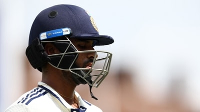 India's Washington Sundar reacts as he walks back to the pavilion after losing his wicket (AFP) India's Washington Sundar reacts as he walks back to the pavilion after losing his wicket (AFP)