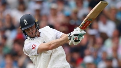 Zak Crawley was the leading run-getter for England with 64 runs off 57 balls. He played a counter-attacking knock to put India on back in first session. (Action Images via Reuters)