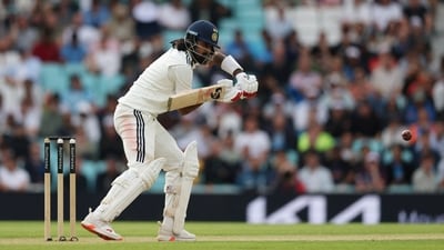 Josh Tongue ended KL Rahul's resilience for 7 in the second innings. Rahul finished the series with 532 runs in five Tests. (Action Images via Reuters)