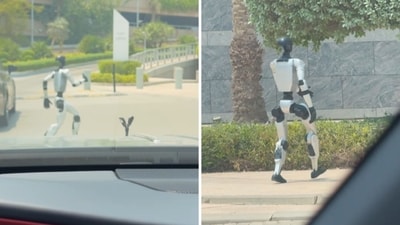 Snippet of a humanoid robot in Dubai. (Instagram/@nazish8) Snippet of a humanoid robot in Dubai. (Instagram/@nazish8)