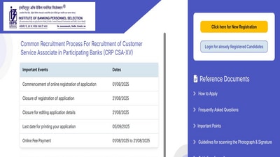 IBPS Clerk Recruitment 2025: Apply for 10270 Customer Service Associates post at ibps.in, direct link here IBPS Clerk Recruitment 2025: Apply for 10270 Customer Service Associates post at ibps.in, direct link here