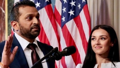 FBI director Kash Patel with girlfriend Alexis Wilkins. FBI director Kash Patel with girlfriend Alexis Wilkins.