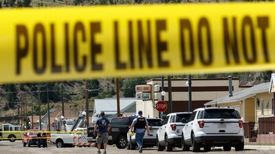 Police and other emergency personnel are seen after a reported shooting in Anaconda, Mont., Friday, Aug. 1, 2025. (AP) Police and other emergency personnel are seen after a reported shooting in Anaconda, Mont., Friday, Aug. 1, 2025. (AP)