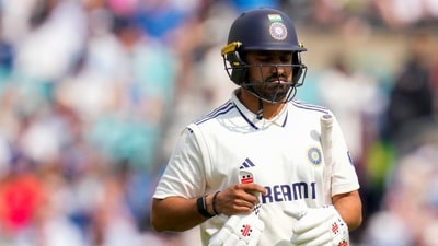 Karun Nair was out for 57, trapped lbw by Josh Tongue (3-57), who has proved an inconsistent but effective threat to batters. (PTI) Karun Nair was out for 57, trapped lbw by Josh Tongue (3-57), who has proved an inconsistent but effective threat to batters. (PTI)