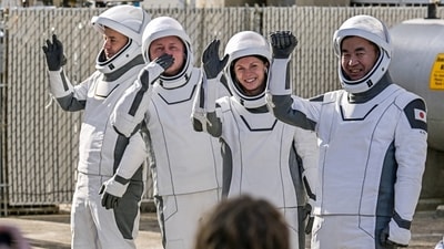 NASA's SpaceX Crew-11 astronauts were all smiles as they waved to cameras and onlookers ahead of their highly anticipated launch. Dressed in their sleek SpaceX flight suits, the four crew members shared a moment of excitement and unity. &nbsp;REUTERS/Steve Nesius (REUTERS)